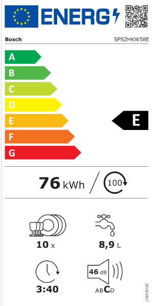 LAVAVAJILLAS BOSCH SPS2HKW58E